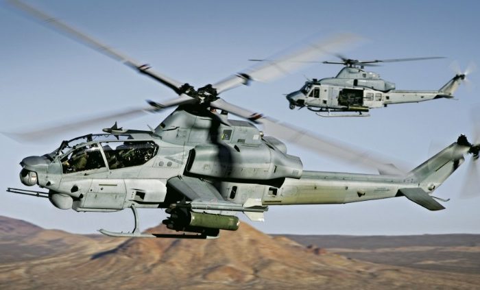 AH-1Z Viper and UH-1Y Venom in flight